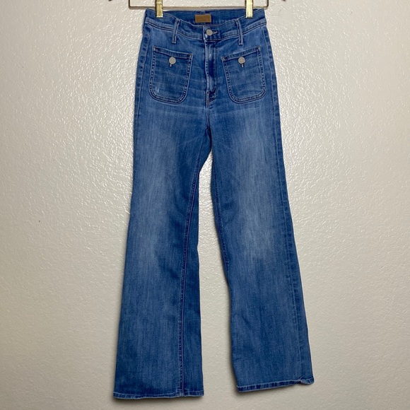 Mother patch pocket maverick high-five cut jeans - Picture 2 of 15